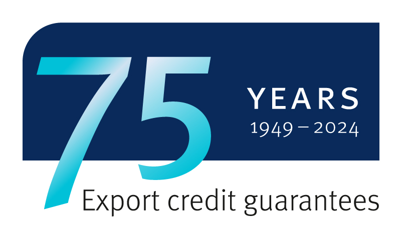 Logo: 70 Jahre Exportkreditgarantien, 1949-2019